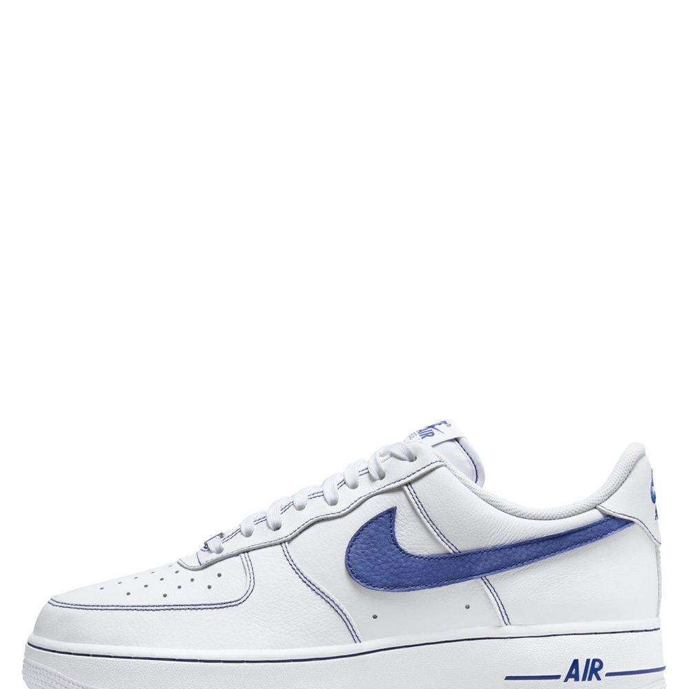 Nike Air Force 1 White with Blue Swoosh